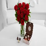 چاپ قاب موبایل و گوشی عکس دسته گل رز قرمز عاشقانه ایده برای کادو ولنتاین