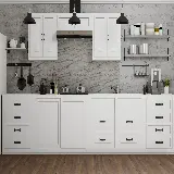 چاپ قاب موبایل و گوشی  تصویر جذاب از آشپزخانه زیبا با کابینت های نئو کلاسیک 