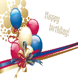 چاپ قاب موبایل و گوشی عکس بادکنک و جمله تولدت مبارک Happy birthday ‌دور بری شده 