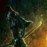 چاپ قاب موبایل و گوشی تصویر زمینه دختر جنگجو فانتزی با شمشیر مخصوص دسکتاپ کامپیوتر