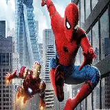 چاپ قاب موبایل و گوشی والپیپر زیبای مرد عنکبوتی spider man درحال پرش از ساختمان ها  
