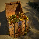 چاپ قاب موبایل و گوشی والپیپر صندوقچه گنجینه چوبی جواهرات با طرح باستانی در فیلم های ماجرایی