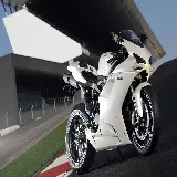 چاپ قاب موبایل و گوشی عکس زمینه موتور سیکلت سفید برند Ducati با کیفیت فوق العاده