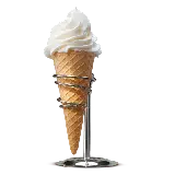 چاپ قاب موبایل و گوشی فایل png دوربری شده بدون زمینه بستنی قیفی با طعم خوشمزه
