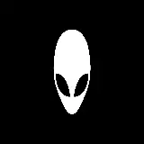 تصویر زمینه سیاه سفید مینیمال ایموجی خفن آدم فضایی