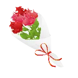 چاپ قاب موبایل و گوشی عکس پی ان جی دسته گل رز قرمز ویژه استفاده در ادیت ها