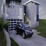 چاپ قاب موبایل و گوشی تصویر نمایه لاکچری و زیبا از ماشین شاسی بلند مشکی 