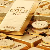 چاپ قاب موبایل و گوشی تصویر استوک شمش طلا در کنار سکه های طلا gold 