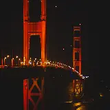 چاپ قاب موبایل و گوشی دانلود عکس شبانه از  پل گلدن گیت Golden Gate Bridge 