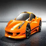 چاپ قاب موبایل و گوشی تصویر زمینه فراری Ferrari 458 به رنگ خوشمزه پرتقالی