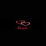 چاپ قاب موبایل و گوشی کاور هایلایت مشکی صورتی LOVE ویژه استوری های عاشقانه و دونفره