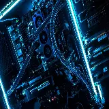 چاپ قاب موبایل و گوشی دانلود عکس از تکنولوژی کامپیوتر Matrix با تم تاریک آبی