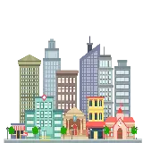 چاپ قاب موبایل و گوشی تصویر جالب و جدید از شهر بزرگ صنعتی و مدرن با فرمت PNG
