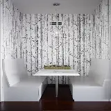 چاپ قاب موبایل و گوشی عکس جالب و زیبا از میز و صندلی پذیرایی با پوستر زیبا 