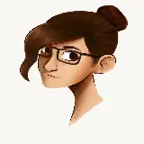 چاپ قاب موبایل و گوشی دانلود عکس پروفایل دختر فانتزی عینکی با زمینه سفید ساده