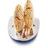 چاپ قاب موبایل و گوشی عکس PNG ساده از دو اسکوپ بستنی عسلی خوشمزه 