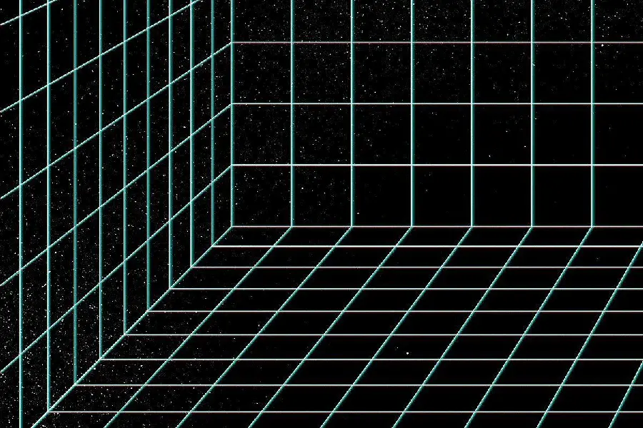 عکس PNG اتاق شبکه ای وایرفریم Wireframe 3D سه بعدی انتزاعی