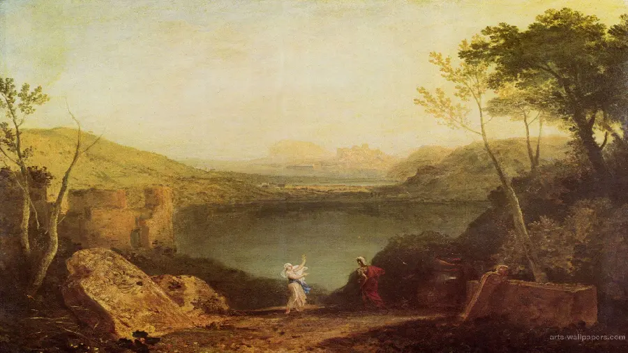 دانلود عکس نقاشی در حال مشاجره ویلیام جوزف ترنر William Joseph Turner