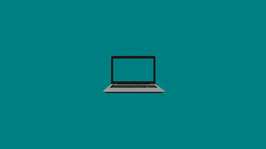 دانلود تصویر زمینه و پروفایل نقاشی سبک مینیمال طرح لپتاپ 