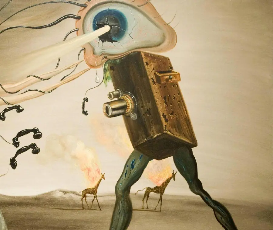 عکس نقاشی راپسودی مدرن اثر هنری سالوادور دالی