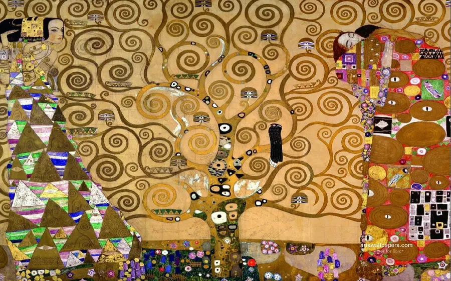 دانلود خاص ترین عکس نقاشی درخت زندگی اثر گوستاو کلیمت 