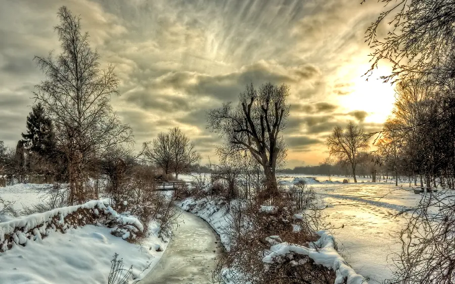تصویر استوک خارق العاده طبیعت فصل زمستان با عالی ترین کیفیت 