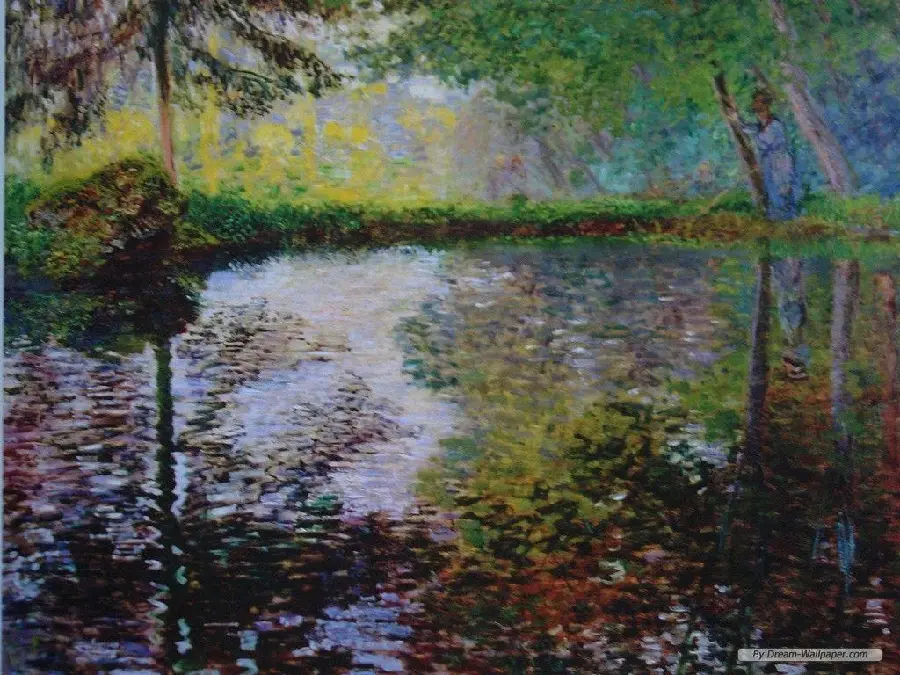 نقاشی A Bend in the Eure, 1919 گوستاو لوزاو