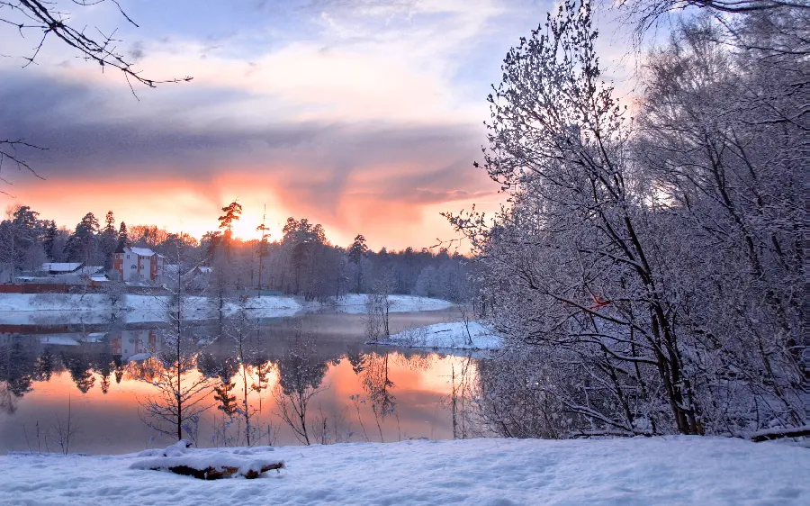 تصویر استوک طبیعت با تم فصل زمستان با بهترین کیفیت 