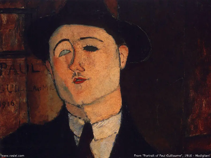 اثر Amedeo Modigliani به نام Portrait de Paul Guillaume 1916