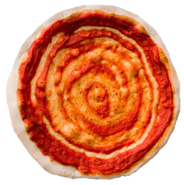 تصویر غذا با گوجه پخته شده روی نان در فرمت پی ان جی