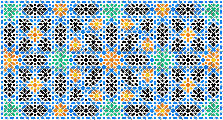 تصویر زمینه از طراحی اسلامی برای استفاده در سرامیک کاری بناهای مذهبی