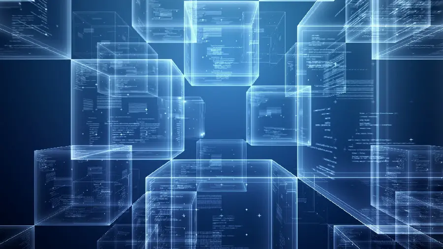 والپیپر و بک گراند طرح دیجیتالی بلاک چین Blockchain 