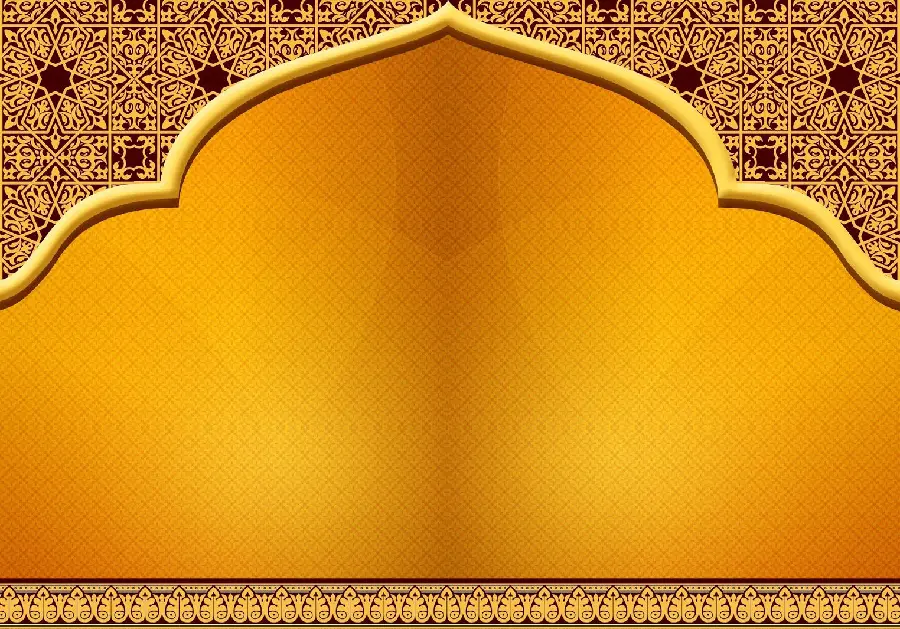 عکس پس زمینه طلایی با طراحی اسلامی برای ایجاد عکس نوشته مذهبی