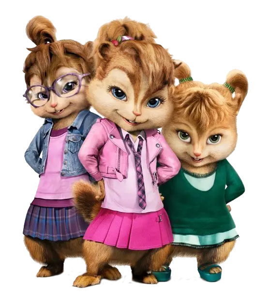 سنجاب های دختر در فیلم آلوین و سنجاب ها Alvin and the chipmunks 