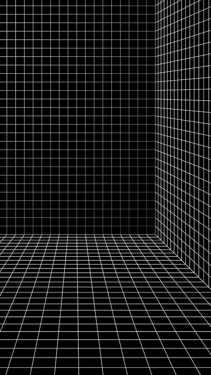 عکس PNG اتاق شبکه ای وایرفریم Wireframe 3D سه بعدی انتزاعی