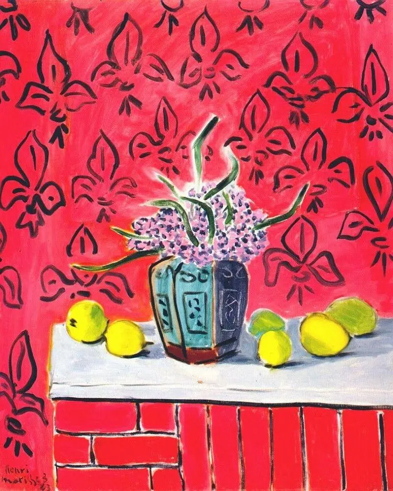 نقاشی هنری Still Life With Lemons از هنری ماتیس Henri Matisse نقاش و مجسمه ساز فرانسوی