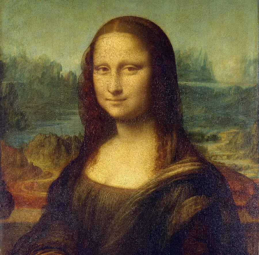 دانلود عکس نقاشی زیبا و مشهور مونالیزا از داوینچی 