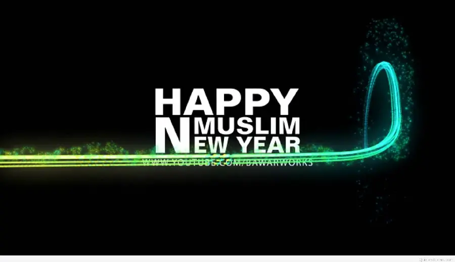 دانلود عکس تبریک سال نو اسلامی و مذهبی با متن انگلیسی 