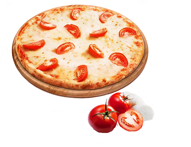 فایل دوربری شده پیتزا با گوجه در فرمت PNG بدون بک گراند