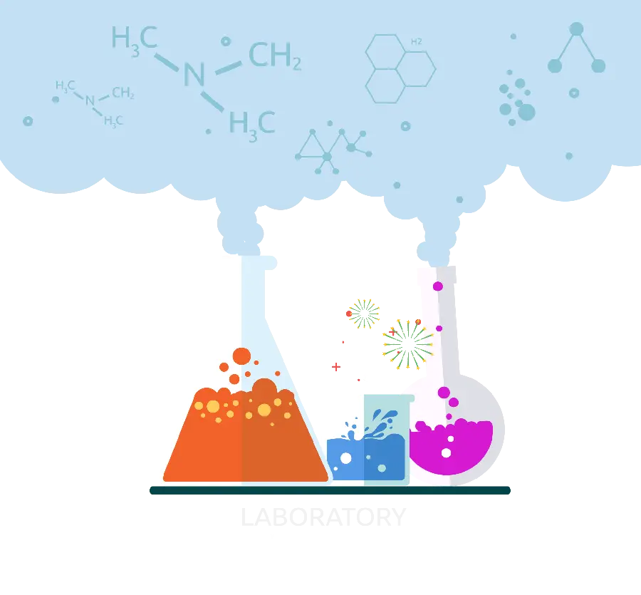 دانلود عکس گرافیکی پی ان جی png شیک و خاص با موضوع شیمی 
