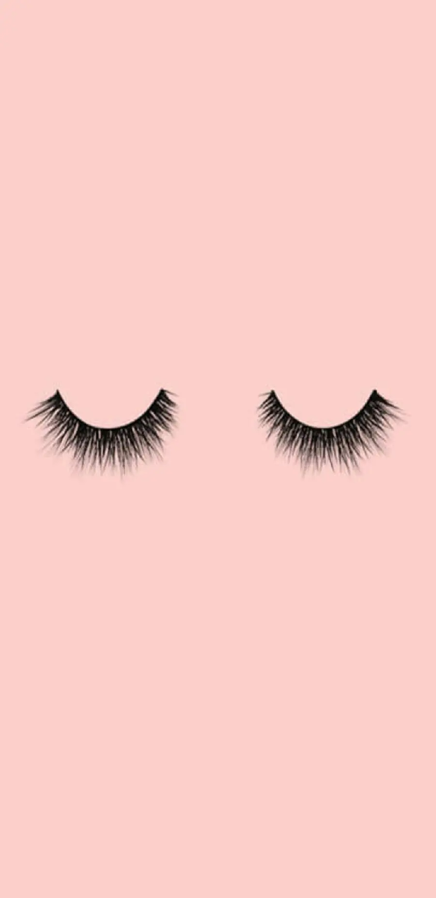 عکس طرح جدید مژه های زیبا و فانتزی با زمینه صورتی 