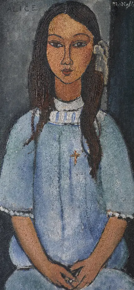 اثر هنری Amedeo Modigliani به نام Alice (ca. 1918)