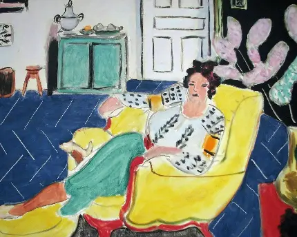 نقاشی Woman seated in an armchair 1940 از هنری ماتیس