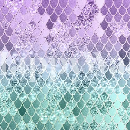 تصویر زیبا از پولک پر زرق و برق پری دریایی برای چاپ روی اشیا 