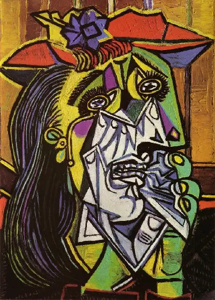 نقاشی پیکاسو شاهکار هنری به نام زن گریان 
