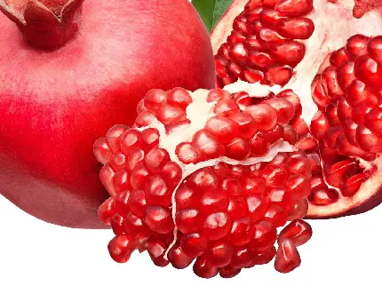 دانلود عکس با کیفیت میوه انار با دانه های سرخ رنگ شاداب