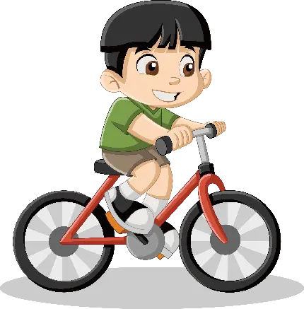 دریافت تصویر پسر بچه سوار دوچرخه png با کیفیت عالی
