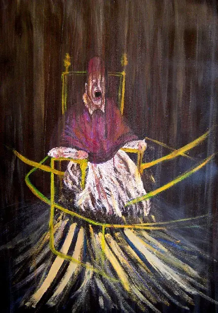 نقاشی مطالعه پس از تصویر ولاسکز از پاپ اینوسنت اثر فرانسیس بیکن 