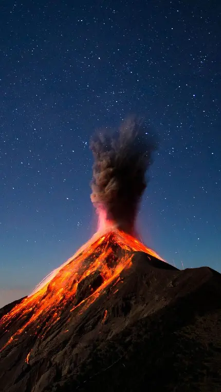 والپیپر کوه آتشفشان یک منظره خیره کننده و هیجان انگیز
