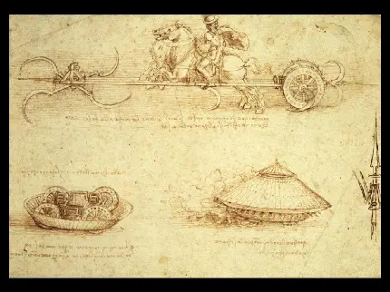 دانلود عکس طرح اولیه لئوناردو داوینچی در اختراع پل معلق 